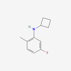 molecular formula C11H14FN B1464679 N-环丁基-5-氟-2-甲基苯胺 CAS No. 1250137-49-5