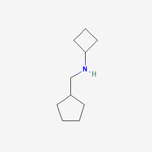 molecular formula C10H19N B1464682 N-(cyclopentylmethyl)cyclobutanamine CAS No. 1250518-64-9