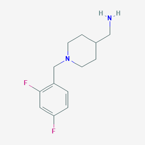 molecular formula C13H18F2N2 B1464685 (1-(2,4-二氟苄基)哌啶-4-基)甲胺 CAS No. 1281747-70-3