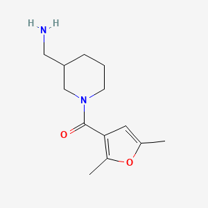 molecular formula C13H20N2O2 B1464691 [1-(2,5-Dimethylfuran-3-carbonyl)piperidin-3-yl]methanamine CAS No. 1284746-24-2