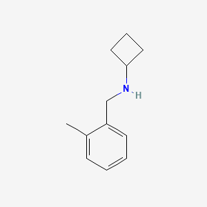 molecular formula C12H17N B1464692 N-[(2-methylphenyl)methyl]cyclobutanamine CAS No. 1249938-20-2
