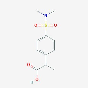 2-[4-(Dimethylsulfamoyl)phenyl]propanoic acid