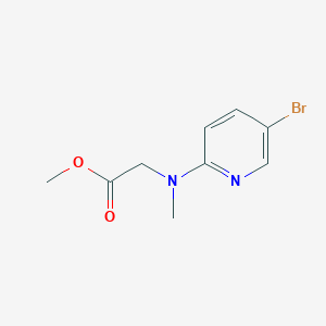 molecular formula C9H11BrN2O2 B1464700 Methyl 2-[(5-bromopyridin-2-yl)(methyl)amino]acetate CAS No. 1249621-29-1