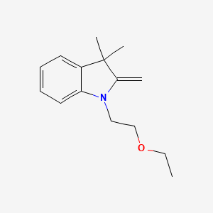 1-(2-Ethoxyethyl)-3,3-dimethyl-2-methylidene-2,3-dihydro-1H-indole