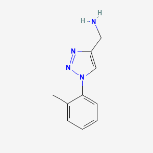 molecular formula C10H12N4 B1464703 [1-(2-methylphenyl)-1H-1,2,3-triazol-4-yl]methanamine CAS No. 1248216-86-5