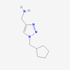 [1-(cyclopentylmethyl)-1H-1,2,3-triazol-4-yl]methanamine