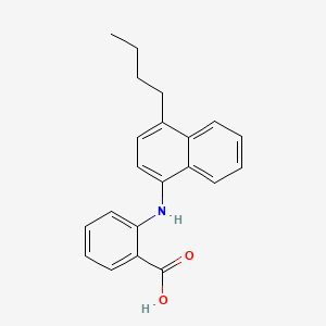 molecular formula C21H21NO2 B14647045 N-(4-Butyl-1-naphthyl)anthranilic acid CAS No. 51670-17-8