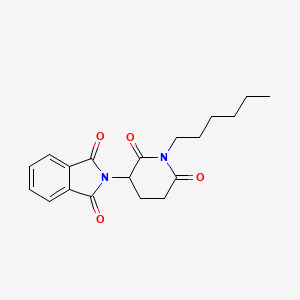 2-(1-Hexyl-2,6-dioxopiperidin-3-yl)-1H-isoindole-1,3(2H)-dione