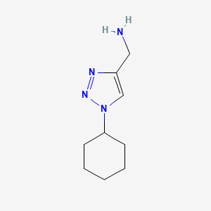 molecular formula C9H16N4 B1464705 (1-环己基-1H-1,2,3-三唑-4-基)甲胺 CAS No. 1248796-35-1