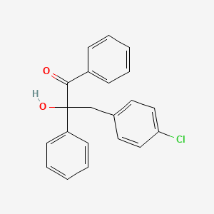 3-(4-Chlorophenyl)-2-hydroxy-1,2-diphenylpropan-1-one