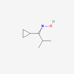 molecular formula C7H13NO B14647058 N-(1-Cyclopropyl-2-methylpropylidene)hydroxylamine CAS No. 54187-24-5