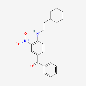 {4-[(2-Cyclohexylethyl)amino]-3-nitrophenyl}(phenyl)methanone