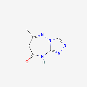 1H-1,2,4-Triazolo[4,3-b][1,2,4]triazepin-8(7H)-one, 6-methyl-