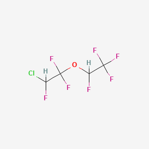 molecular formula C4H2ClF7O B14647129 2-(2-Chloro-1,1,2-trifluoroethoxy)-1,1,1,2-tetrafluoroethane CAS No. 51410-31-2