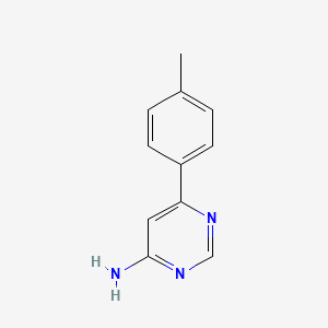 molecular formula C11H11N3 B1464715 6-(4-Methylphenyl)pyrimidin-4-amine CAS No. 1249522-71-1