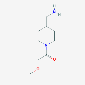 molecular formula C9H18N2O2 B1464725 1-[4-(氨甲基)哌啶-1-基]-2-甲氧基乙酮 CAS No. 1250151-70-2