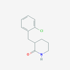 molecular formula C12H14ClNO B1464729 3-(2-氯苄基)-2-哌啶酮 CAS No. 1260766-37-7