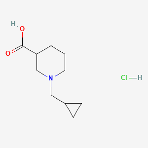 B1464746 1-(Cyclopropylmethyl)piperidine-3-carboxylic acid hydrochloride CAS No. 1360438-66-9