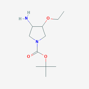 B1464752 tert-Butyl 3-amino-4-ethoxy-1-pyrrolidinecarboxylate CAS No. 1497325-09-3