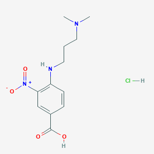4-{[3-(Dimethylamino)propyl]amino}-3-nitrobenzoic acid hydrochloride