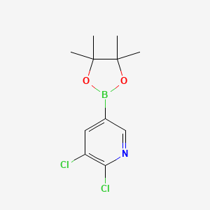 molecular formula C11H14BCl2NO2 B1464776 2,3-Dichloro-5-(4,4,5,5-tetramethyl-1,3,2-dioxaborolan-2-yl)pyridine CAS No. 741709-64-8
