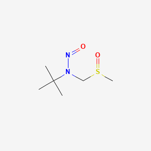 2-Methyl-N-((methylsulfinyl)methyl)-N-nitroso-2-propanamine