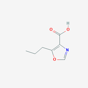 molecular formula C7H9NO3 B1464780 5-Propyl-oxazole-4-carboxylic acid CAS No. 1083246-32-5