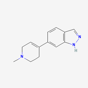 molecular formula C13H15N3 B1464781 6-(1-甲基-1,2,3,6-四氢吡啶-4-基)-1H-吲唑 CAS No. 885272-32-2