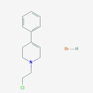 1-(2-chloroethyl)-4-phenyl-3,6-dihydro-2H-pyridine;hydrobromide