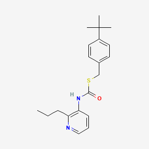 S-((4-(1,1-Dimethylethyl)phenyl)methyl) O-propyl 3-pyridinylcarbonimidothioate