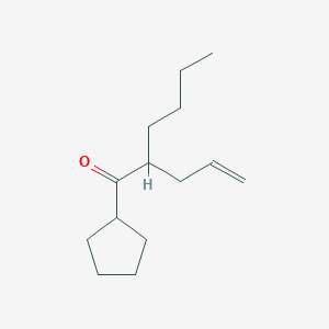 1-Cyclopentyl-2-(prop-2-EN-1-YL)hexan-1-one