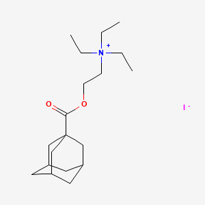 N,N,N-Triethyl-2-(tricyclo(3.3.1.1(sup 3,7))dec-1-ylcarbonyloxy)ethanaminium iodide