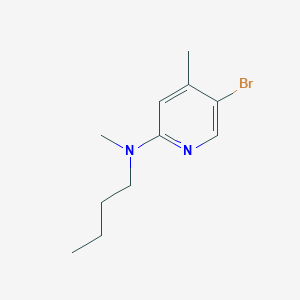 molecular formula C11H17BrN2 B1464787 5-Bromo-N-butyl-N,4-dimethyl-2-pyridinamine CAS No. 1220036-17-8