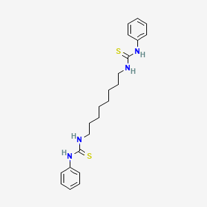 molecular formula C22H30N4S2 B14647877 1-Phenyl-3-[8-(phenylcarbamothioylamino)octyl]thiourea CAS No. 52420-82-3