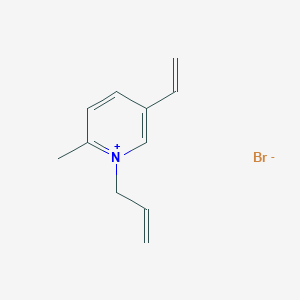 molecular formula C11H14BrN B14647909 5-Ethenyl-2-methyl-1-(prop-2-en-1-yl)pyridin-1-ium bromide CAS No. 54676-00-5