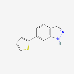 molecular formula C11H8N2S B1464792 6-(Thiophen-2-yl)-1H-indazole CAS No. 885272-10-6