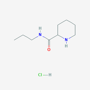 molecular formula C9H19ClN2O B1464793 N-Propyl-2-piperidinecarboxamide hydrochloride CAS No. 444992-97-6