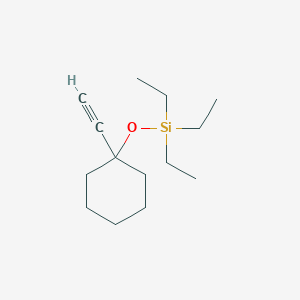 Triethyl[(1-ethynylcyclohexyl)oxy]silane