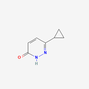 molecular formula C7H8N2O B1464801 6-Cyclopropylpyridazin-3(2H)-one CAS No. 1161737-33-2