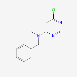 molecular formula C13H14ClN3 B1464806 N-Benzyl-6-chloro-N-ethyl-4-pyrimidinamine CAS No. 1219980-70-7