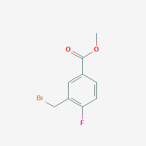 molecular formula C9H8BrFO2 B1464814 Methyl 3-(bromomethyl)-4-fluorobenzoate CAS No. 878744-25-3