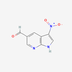 3-nitro-1H-pyrrolo[2,3-b]pyridine-5-carbaldehyde