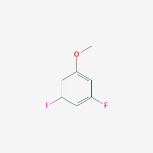 molecular formula C7H6FIO B1464826 1-Fluoro-3-iodo-5-methoxybenzene CAS No. 1167056-58-7