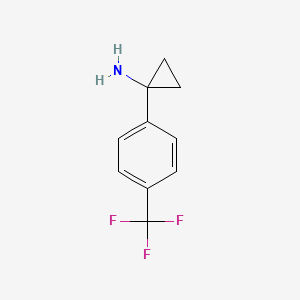 molecular formula C10H10F3N B1464828 1-(4-(Trifluoromethyl)phenyl)cyclopropanamine CAS No. 474709-86-9