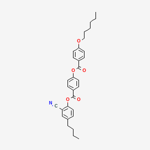 Benzoic acid, 4-(hexyloxy)-, 4-[(4-butyl-2-cyanophenoxy)carbonyl]phenyl ester