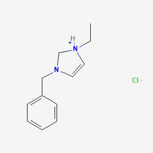 3-Benzyl-1-ethyl-2,3-dihydro-1H-imidazol-1-ium chloride