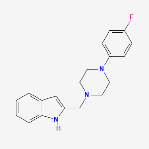 molecular formula C19H20FN3 B1464832 2-[4-(4-氟苯基)哌嗪-1-基甲基]-1H-吲哚 CAS No. 889868-67-1