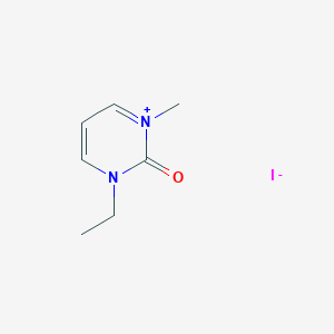 3-Ethyl-1-methyl-2-oxo-2,3-dihydropyrimidin-1-ium iodide