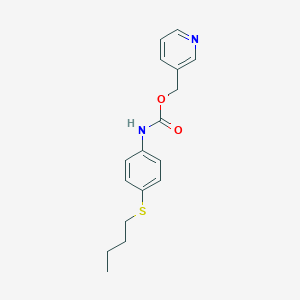 (Pyridin-3-yl)methyl [4-(butylsulfanyl)phenyl]carbamate