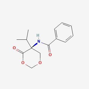 N-[4-Oxo-5-(propan-2-yl)-1,3-dioxan-5-yl]benzenecarboximidic acid